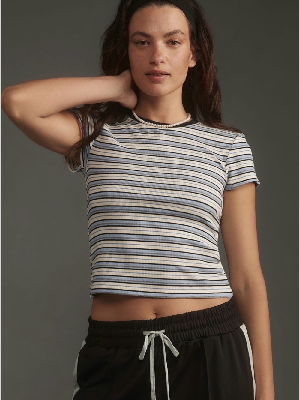 The Blair Baby Tee by Maeve: Striped Edition